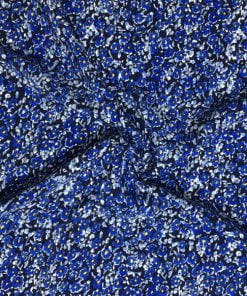 Çıtır Çiçekli Maroken Viskon Mavi S1