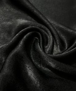 Vakko Bambu İpek Cupro Kumaş Siyah S1