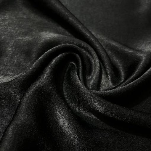 Vakko Bambu İpek Cupro Kumaş Siyah S1