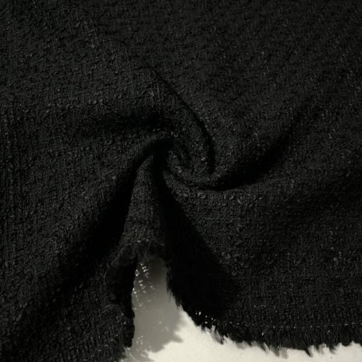 Zara Cotton Chanel Kumaş Siyah S1