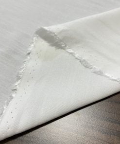 Dökümlü Naturel Keten Kumaş Beyaz S1