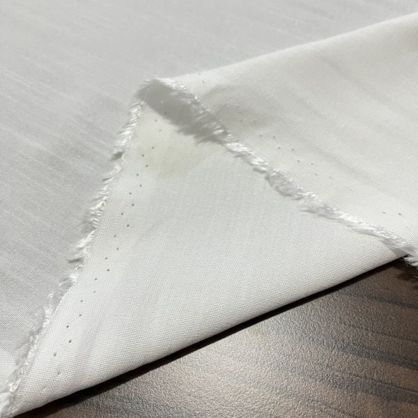 Dökümlü Naturel Keten Kumaş Beyaz S1