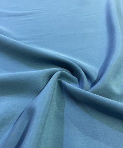 Taşlanmış Koton Cupro Kumaş Soft Mavi S1