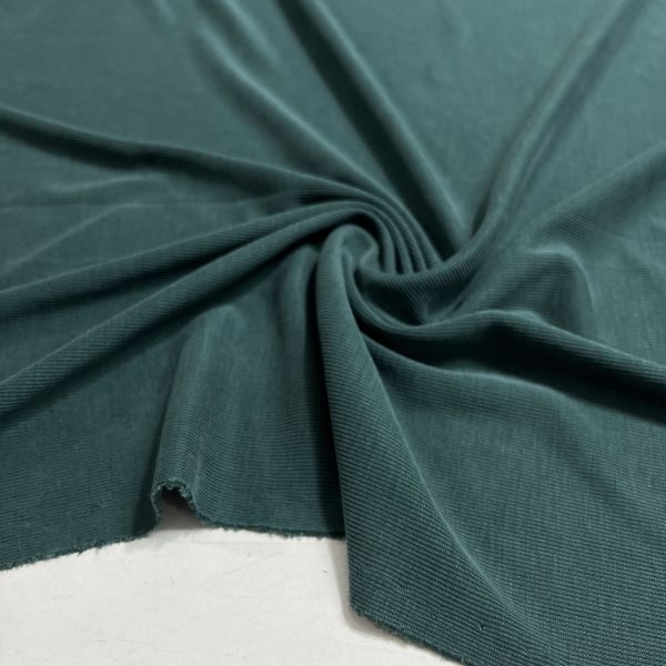 Taşlanmış Süper Penye Kumaş Yeşil S1