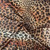 Leopar Desenli Krep Saten Kumaş S1AHM