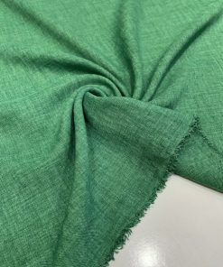 Dökümlü Keten Krep Benetton Yeşili S1KZA