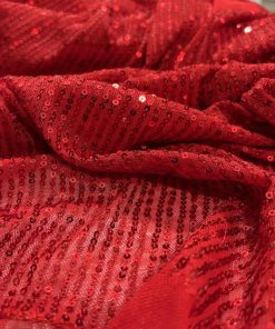 Zara Pullu Payet Kumaş Kırmızı S1AYT