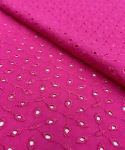 Fuşya Pembe %100 Pamuk Fisto Kumaş S1YVZ