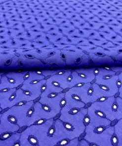 Menekşe Mavisi %100 Pamuk Fisto Kumaş S1YVZ