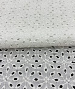 100% Pamuk Fisto Kumaş Beyaz