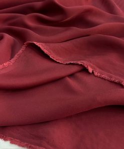 Bordo Akışkan Rayon Cupra Kumaş SYT