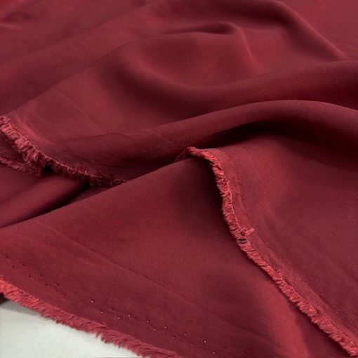 Bordo Akışkan Rayon Cupra Kumaş SYT