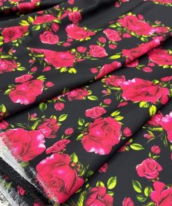 Klasik Dolce Gabbana Desenli Krep Kumaş