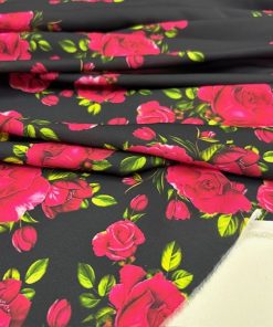 Klasik Dolce Gabbana Desenli Krep Kumaş
