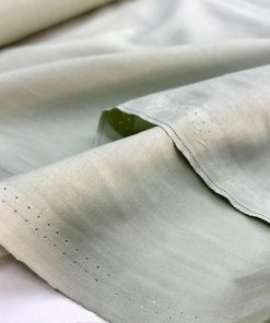 Pastel Soft Yeşil Saf Pamuk Vual Kumaş
