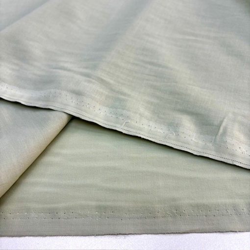 Pastel Soft Yeşil Saf Pamuk Vual Kumaş