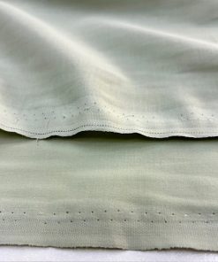 Pastel Soft Yeşil Saf Pamuk Vual Kumaş