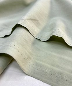 Pastel Soft Yeşil Saf Pamuk Vual Kumaş