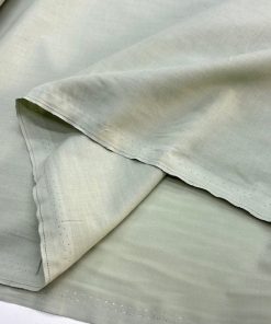 Pastel Soft Yeşil Saf Pamuk Vual Kumaş
