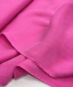 Pembe Yıkanmış Cupro Kumaş