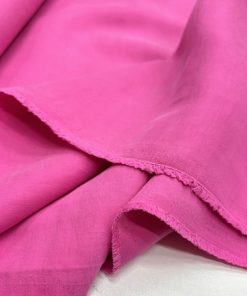 Pembe Yıkanmış Cupro Kumaş