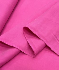 Pembe Yıkanmış Cupro Kumaş