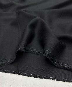 Yumuşatılmış %100 Pamuklu Tencel Kot Kumaş Siyah