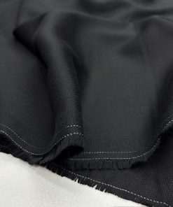Yumuşatılmış %100 Pamuklu Tencel Kot Kumaş Siyah