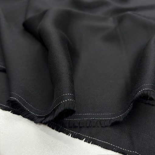 Yumuşatılmış %100 Pamuklu Tencel Kot Kumaş Siyah
