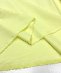 Açık Limon Sarısı Saf Pamuklu Vual Kumaş