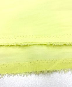 Açık Limon Sarısı Saf Pamuklu Vual Kumaş