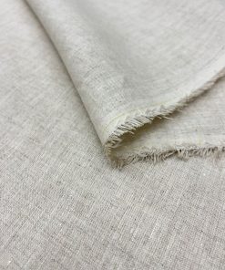 İtalyan Vintage Saf Keten Kumaş Bej