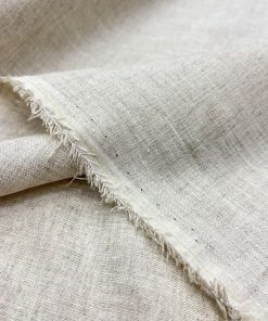 İtalyan Vintage Saf Keten Kumaş Bej