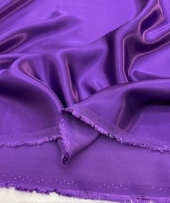 Mor Lüks Pamuklu Rayon Cupro Kumaş