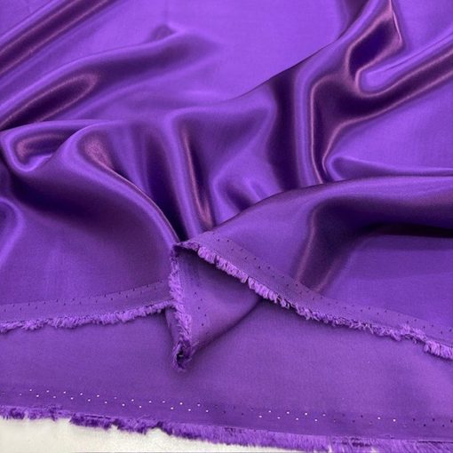 Mor Lüks Pamuklu Rayon Cupro Kumaş