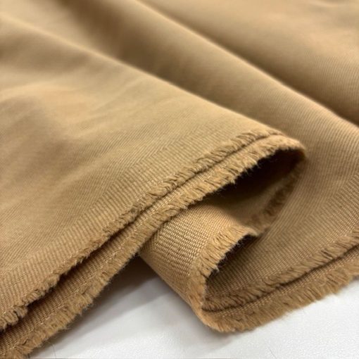 Soft Kahve Pamuklu Denim Kumaş YNS