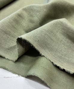 Soft Yeşil Natürel Keten Kumaş SYT