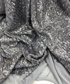 Zara Pullu Payet Kumaş Füme