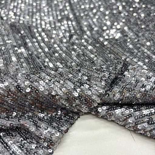 Zara Pullu Payet Kumaş Füme