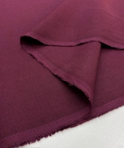 100% Keten Kumaş Bordo