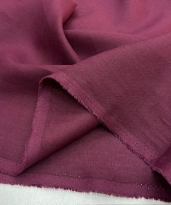 100% Keten Kumaş Bordo