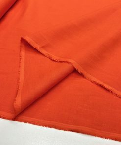 100% Keten Kumaş Orange YNS