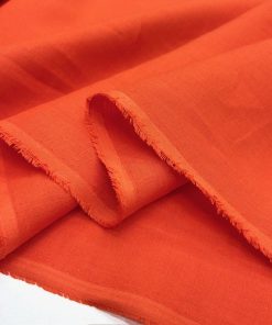 100% Keten Kumaş Orange YNS