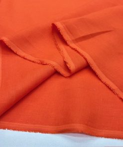100% Keten Kumaş Orange YNS