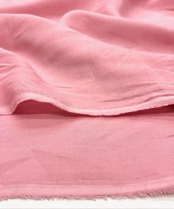 100% Keten Kumaş Pembe YNS