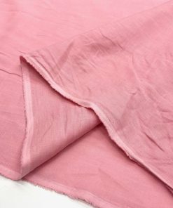 100% Keten Kumaş Pembe YNS