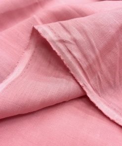 100% Keten Kumaş Pembe YNS