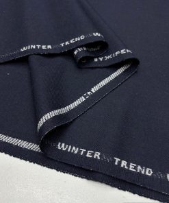 100% Yün Flanel Kumaş Lacivert BYR