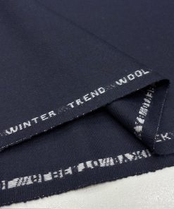 100% Yün Flanel Kumaş Lacivert BYR