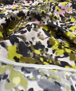 Pastel Çiçekli Pamuklu Filoş Viskon Kumaş YVZ